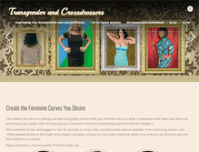 Tablet Screenshot of crossdressshapewear.com